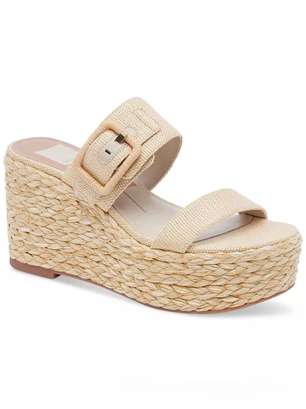 DOLCE VITA THORIN NATURAL RAFFIA SANDAL